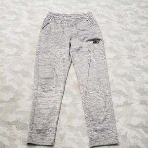 Nike Pants Youth XL Gray‎ Dri-Fit Pockets Drawstring Gym Running Outdoors Fleece